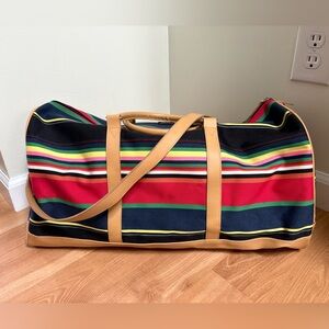 Y2K Kate Spade Striped Multicolor Duffel Bag